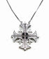 Sterling Classic Jerusalem Cross Opening Magnetic Necklace